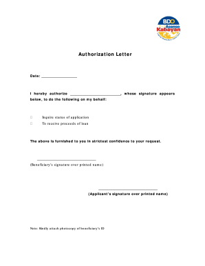 Authorization Letter