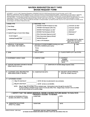 Photo of naval form