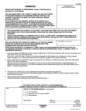 (SOLO PARA USO DE LA CORTE) NOTICE AND WARNING TO