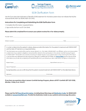 EOB Clarification Form