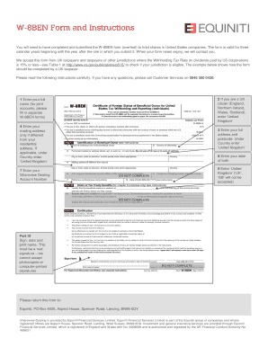 W-8BEN Form