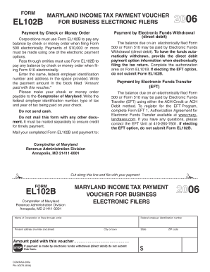 Maryland Income Tax Payment Voucher