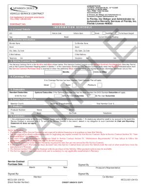 Vehicle Service Contract