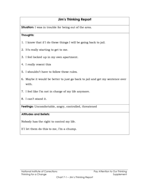 Jim s Thinking Report