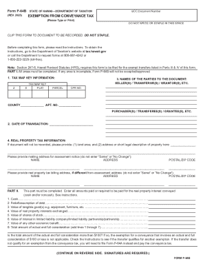 Hawaii conveyance tax form: Fill out and sign online