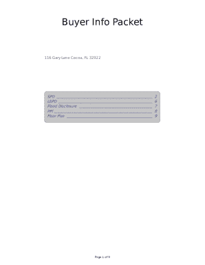 Florida Seller's Property Disclosure Form