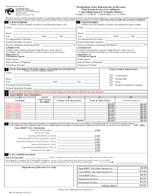 Real Estate Excise Tax Affidavit
