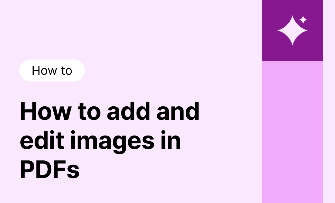 How to add and edit images in PDFs