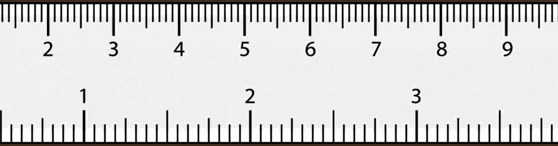 ruler in inches